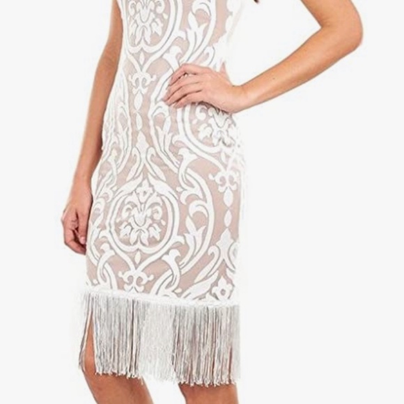 Joseph Ribkoff white cocktail Dress, one-of-A-Kind - Picture 2 of 7